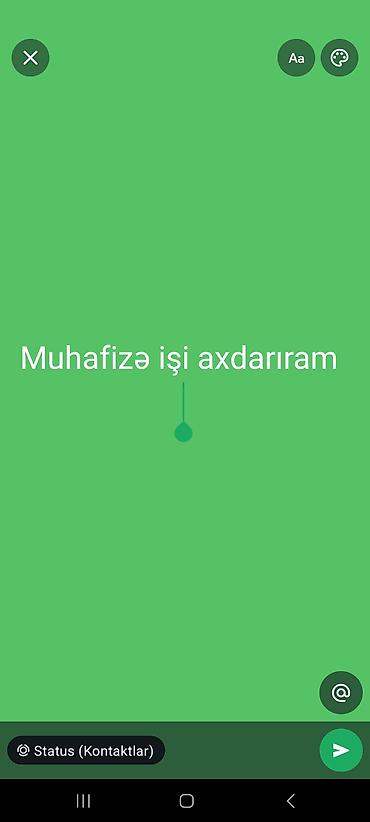 mühafizə iş: Mühafizəçi, Kişi, 20 yaş, 1-2 illik təcrübə — 1