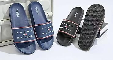 hunter 14: Tommy Hilfiger papuče NOVO Novo Brojevi 41 do 46 sa kutijom fb — 1