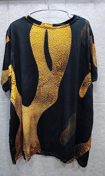 3xl: Футболка с карманами, новая, расцветка чёрно-золотистая, размер 3XL — 3