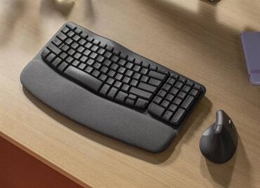 стильный ноутбук: Клавиатура офисная Logitech Wave Keys (черный и белый) в наличии