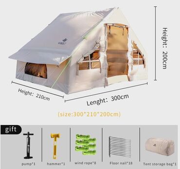 30 33 ölçülü uşaq rolikləri: Şişmə çadır nasosla dolması (5dəq) Ölcüsü: 3×2.1×2m. Materialı