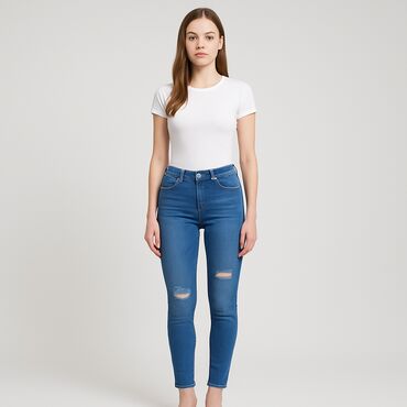 woskowane dżinsy: Guess, Jeansy damskie, 2XS