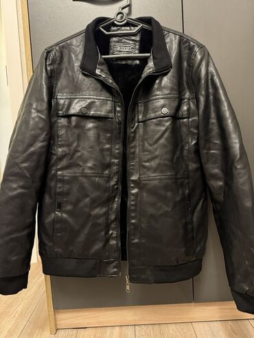 tek pencekler kisi ucun: Kurtka, Dəri, Payız, 2XL