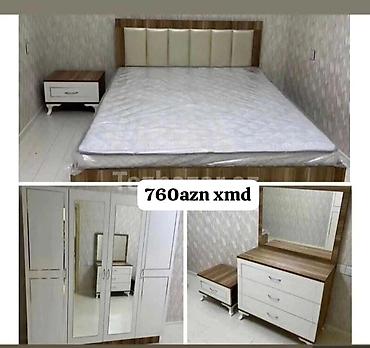 Yataq otağı dəsti Komplekt: - İki nəfərlik çarpayı (yumşaq başlıqla)