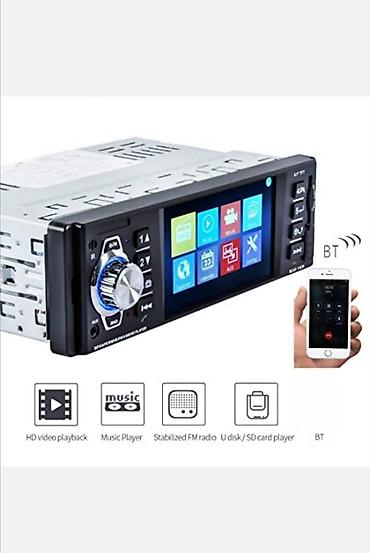 macbook air polovan: Multimedija za auto – 1 DIN sa Bluetooth-om 🎶 Moderan auto radio MP5 — 1