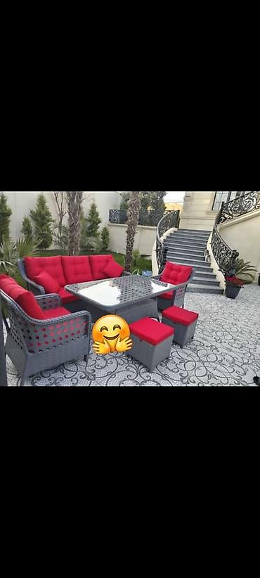 divan kreslo yeni: Bağ evi üçün divan kreslo desti yeni — 3