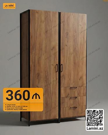 Ev üçün mebel: İki qapılı dolab - Model: La Mini (laconic & minimalistik dizayn) — 1