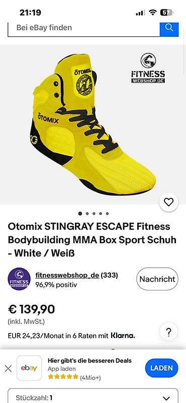 sarı ayaqqabılar: Otomix yüksək boğaz fitness/kulturalizm ayaqqabıları cəmi 1 dəfə — 5