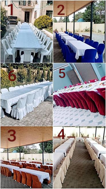 stolüstü nabor: İCARƏ stol stul, KİRAYƏ masa və oturacaqlar Ad günləri, nişan, xına — 5
