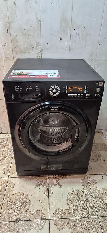 Paltaryuyan maşın Hotpoint Ariston, 9 kq, İşlənmiş, Avtomat, Qurutma var, Ödənişli çatdırılma