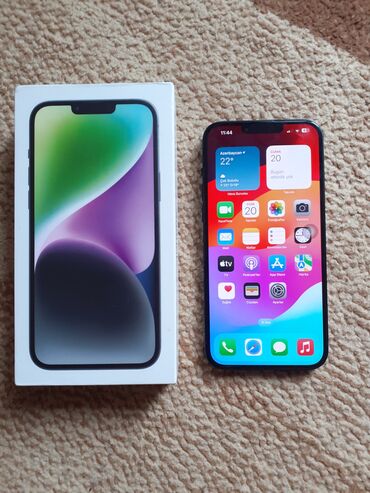 Apple iPhone: IPhone 14 Plus, 128 GB, Mərcanı, Simsiz şarj, Face ID, Sənədlərlə