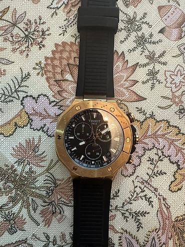 qara ayaqqabı: Tissot kişi qol saatı – xronoqraf - Brend: Tissot (Swiss Made) - — 1