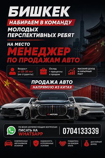 Менеджеры по продажам: Вакансия: менеджер по продажам автомобилей из Китая (Бишкек) - Формат — 1