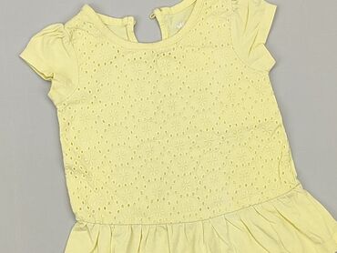 białe bawełniane sukienki letnie: Dress, 9-12 months, condition - Good