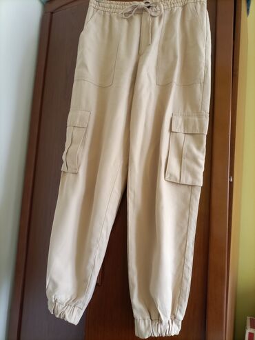 kišne pantalone: Trousers Zara, M (EU 38), color - Beige