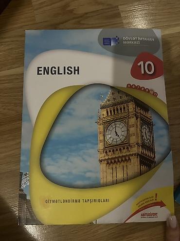Testlər: Məhsul: “English – 10” qiymətləndirmə tapşırıqları kitabı Təsvir: - — 1