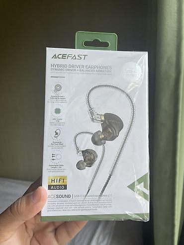 dark: ACEFAST ACESOUND L11 — проводные гибридные наушники с разъёмом USB‑C — 1