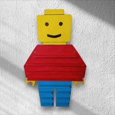 Kocke za decu: Drvena LEGO polica (50×80cm) – ručni rad! Organizujte LEGO kolekciju — 9