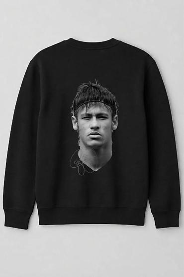 Svitşotlar: Qara sweatshirt – FORGE loqolu, futbol temalı dizayn - Rəng: Qara - — 2