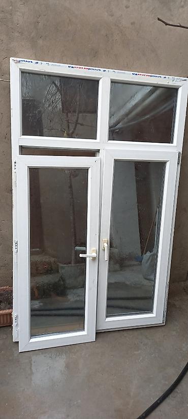 plasdik ayna: İşlənmiş İkiqat şüşə paketi Plastik pəncərə, Еni: 117 sm, Uzunluğu: 184 sm — 4