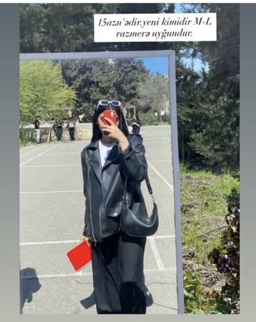 cins pencekler instagram: Qadınlar üçün dəri görünümlü qara kürk/ceket - Model: klassik