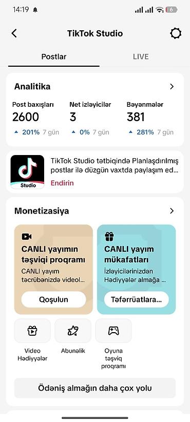 mercedes sekilleri: TikTok profili və TikTok Studio hesabı satılır. Profil: - İstifadəçi — 3