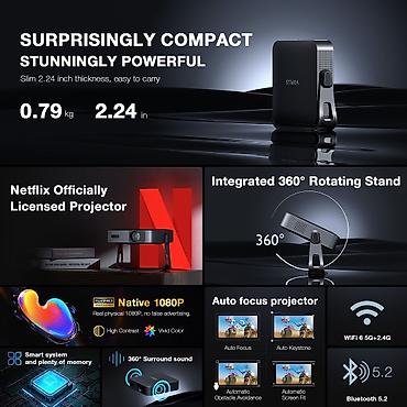 davinci resolve: Портативный смарт-проектор VOPLLS Q5, Лучший портативный проектор по — 4