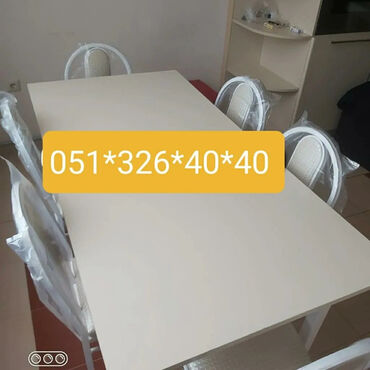 Masa və oturacaq dəstləri: Mətbəx üçün, Yeni, Açılan, Dördbucaq masa, 4 stul -da lalafo.az — 9 Masa və oturacaq dəstləri: Mətbəx üçün, Yeni, Açılan, Dördbucaq masa, 4 stul — 9
