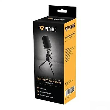 Zvučnici, slušalice i mikrofoni: Yenkee Desktop PC Microphone YMC 1020GY - Stolni kondenzatorski — 2