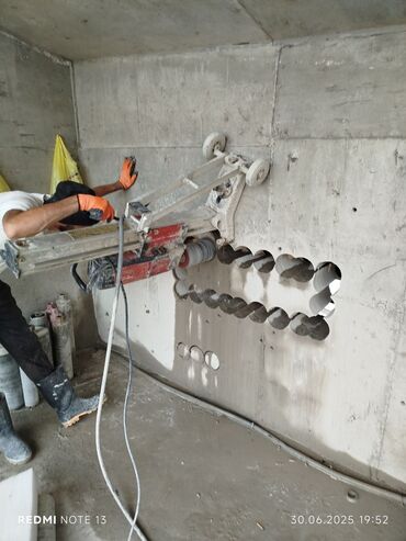 Beton işləri: Beton kesme, beton deşmə — 5