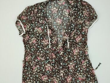 bluzki czarne w kwiaty: Блуза жіноча, George, M, стан - Ідеальний