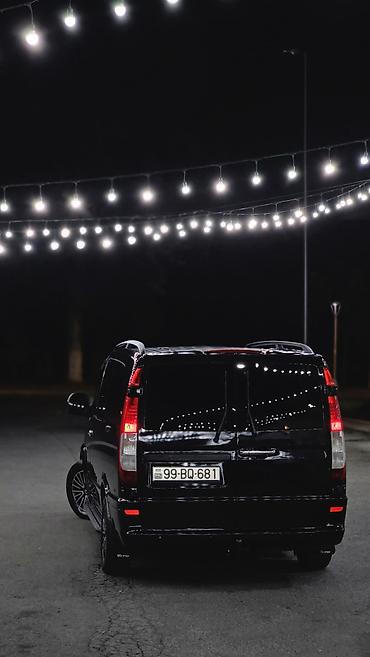 vito salon: Mercedes-Benz Vito – qara rəngli, geniş və rahat miniven — 2