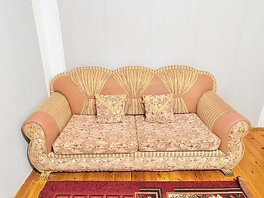 İşlənmiş, Klassik divan, 2 kreslo, Bazasız, Açılan