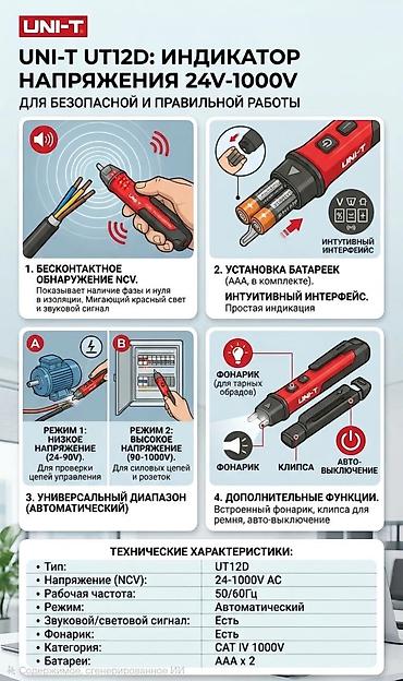 Забудьте о рисках при работе с электричеством! ​Бесконтактный