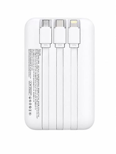 iphone cable: Внешний аккумулятор Hoco 20000 мА·ч, 22.5 Вт - Емкость: 20000 мА·ч - — 3