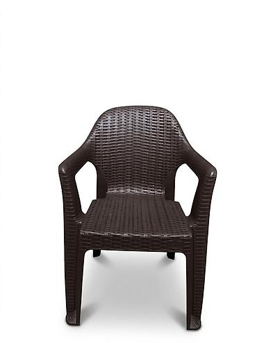 qedimi kreslo: Rattan naxışlı plastik kreslo - Material: yüksək keyfiyyətli, hava və — 1