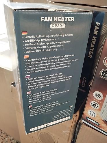 radio: PROTECHNO GP301 Fan Heater – 2000W - Güclü və sürətli isitmə: 2000W — 2