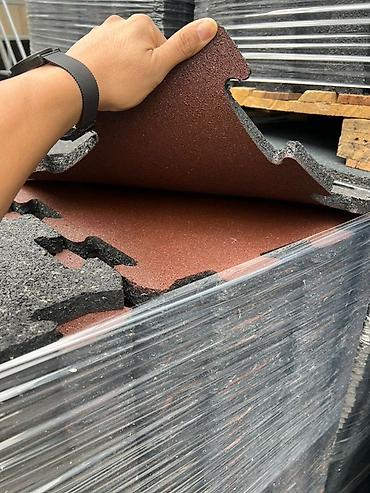 şit örtüyü: Rezin kilidli döşəmə plitələri - Material: sıx rezin qarışıq, zərbəni — 3