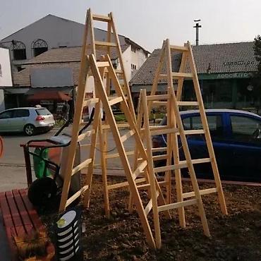 sluci: DRVENE MERDEVINE 4 GAZISTA NOVE DUZINA OKO 160 CM AKCIJA | Cene nisu — 3