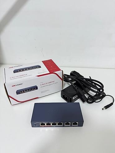 Модемы и сетевое оборудование: TP-Link Deco X50-PoE (набор из 3 узлов) + PoE-коммутатор Hikvision — 3