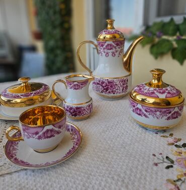 first class cay qiymeti: Çay dəsti, rəng - Çəhrayı, 6 nəfərlik