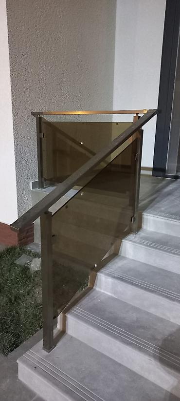 prila: Şüşə məhəccər – pilləkən və eyvanlar üçün - Material: qalın temperli — 1