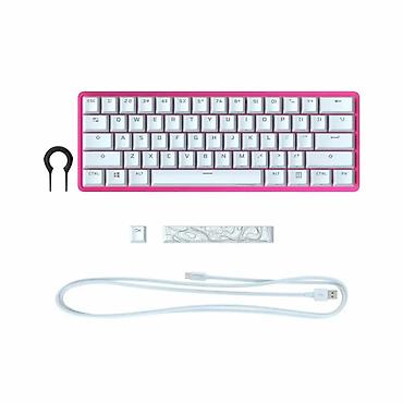 komputer ekran: HyperX Alloy Origins 60 Pink 572Y6AA#ACB – Mexaniki RGB Gaming — 1