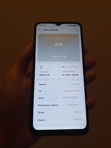 oppo a38 ekran: Oppo A18, 128 GB, rəng - Qara, Sensor, Barmaq izi, İki sim kartlı — 3