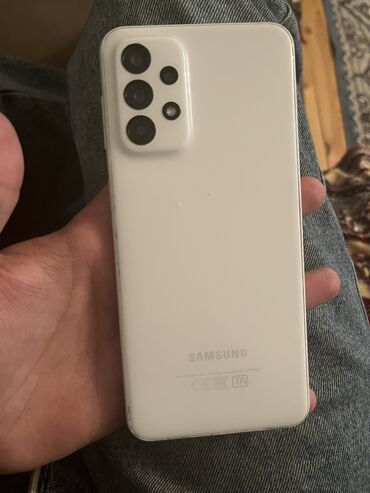 telefon samsung a23: Samsung Galaxy A23, 128 GB, rəng - Ağ, Düyməli, Barmaq izi