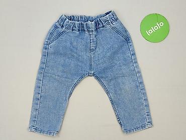 bluzy m: Spodnie jeansowe, H&M, 9-12 miesięcy, stan - Bardzo dobry — 2