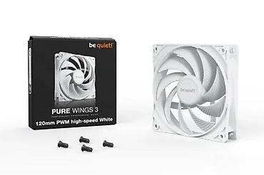 Rashladni sistemi: Be quiet! Pure Wings 3 120mm PWM High-Speed – White - Ventilator za — 1