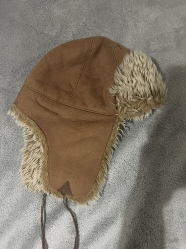 uşaqlar üçün velür papaqlar: Qış papağı – qulaqcıqlı “trapper” model - Material: Süet görünümlü