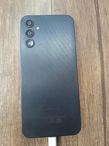 samsung adaptoru: Samsung Galaxy A14, 128 GB, rəng - Qara, Sensor, İki sim kartlı, Barmaq izi — 1