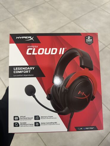 прокат xbox: Продаются игровые наушники HyperX Cloud II – 10 шт. Отличный вариант